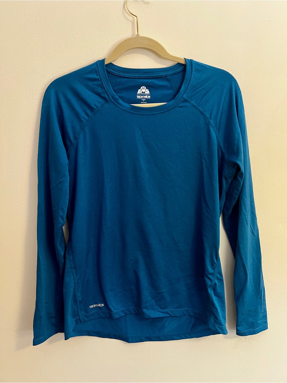 Eastern Mountain Sports Teal Long Sleeve Tech Wick Top